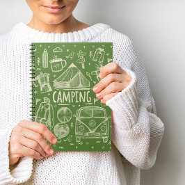 Camping Outdoor Illustratie Notitieboek