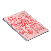 Camping Outdoor Illustratie Notitieboek (Rechterzijde)