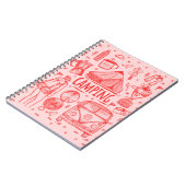 Camping Outdoor Illustratie Notitieboek (Linkerzijde)