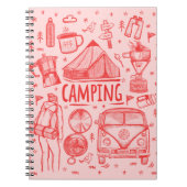 Camping Outdoor Illustratie Notitieboek (Voorkant)