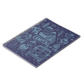 Camping Outdoor Illustratie Notitieboek (Linkerzijde)