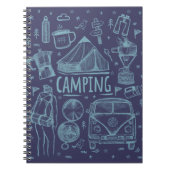 Camping Outdoor Illustratie Notitieboek (Voorkant)