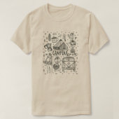 Camping Outdoor Illustratie T-shirt (Design voorkant)