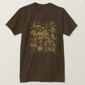 Camping Outdoor Illustratie T-shirt (Design voorkant)