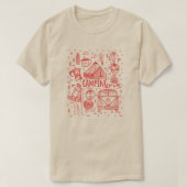 Camping Outdoor Illustratie T-shirt (Design voorkant)