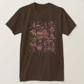 Camping Outdoor Illustratie T-shirt (Design voorkant)