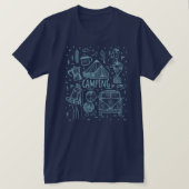 Camping Outdoor Illustratie T-shirt (Design voorkant)