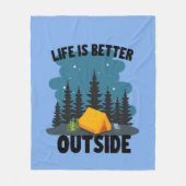 Camping Outdoor Lover Fleece Deken (Voorkant)