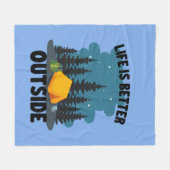 Camping Outdoor Lover Fleece Deken (Voorkant (Horizontaal))