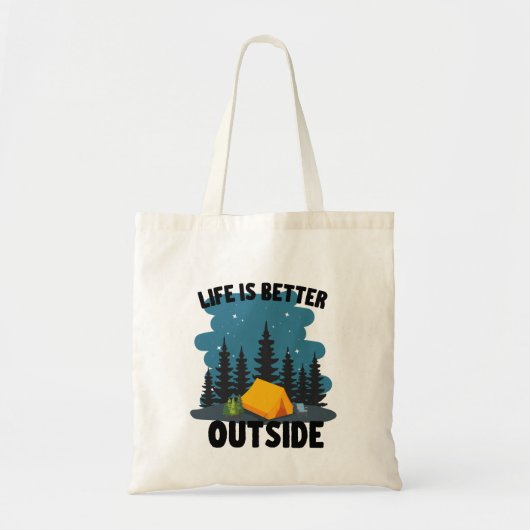 Camping Outdoor Lover Tote Bag (Voorkant)