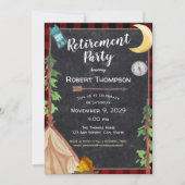 Camping Outdoor Retirement Party Kaart (Voorkant)