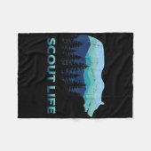 Camping Outdoor Scouting Hiking Scout Life Fleece Deken (Voorkant (Horizontaal))