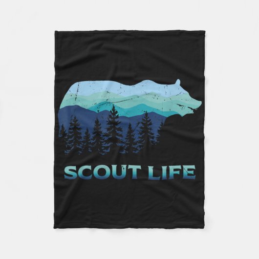 Camping Outdoor Scouting Hiking Scout Life Fleece Deken (Voorkant)