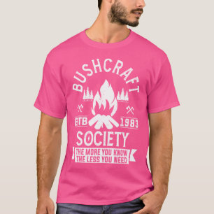 Camping Outdoor Wandelen Bushcraft Shirt Funny Gif