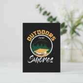 Camping - Outdoors And Smores Briefkaart (Staand voorkant)
