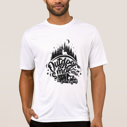 Camping - Outdoors And Smores T-shirt (Voorkant)