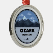 Camping Ozark Mountains Metalen Ornament (Rechts)