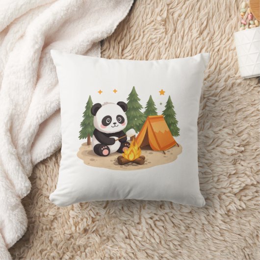 Camping Panda Kussen (Deken)