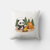 Camping Panda Kussen (Voorkant)