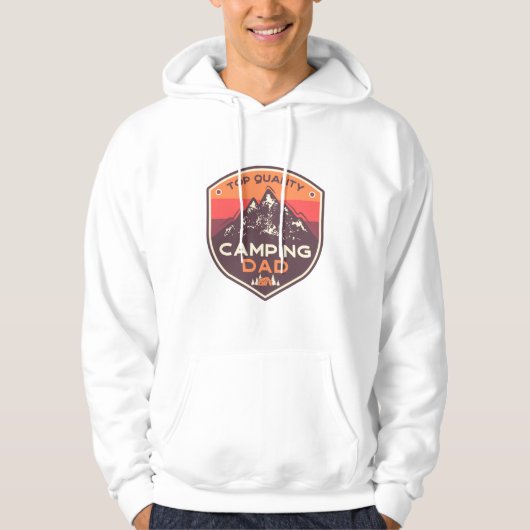 Camping Pap van topkwaliteit Hoodie (Voorkant)