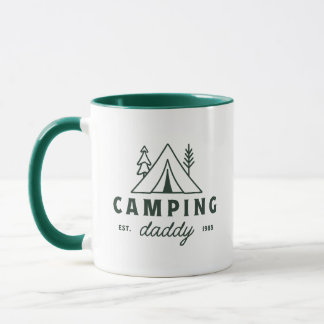 Camping papa vader bos kampeerder grappige vader mok