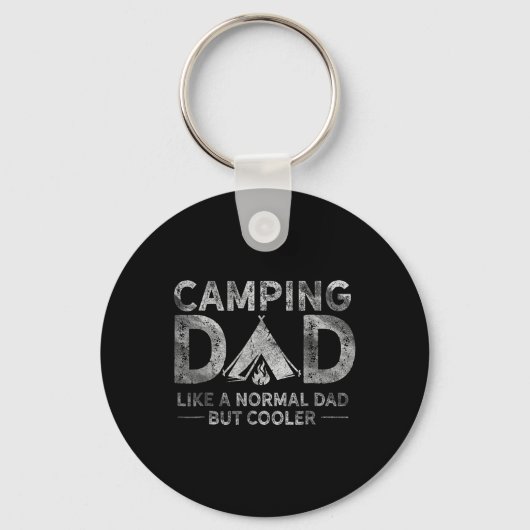 Camping Papa Vaderdag Sleutelhanger (Voorkant)