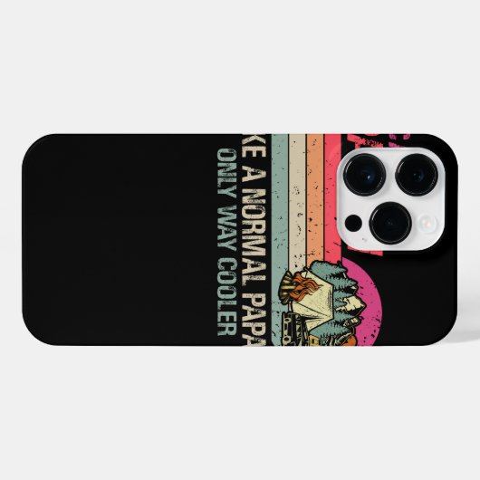 Camping Papaw als een normale papiermachine iPhone Hoesje (Achterkant horizontaal)