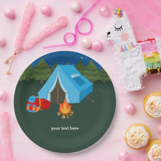 Camping Papieren Bordje (Feest)