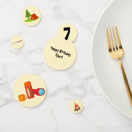 Camping Party Confetti Tafel Decor