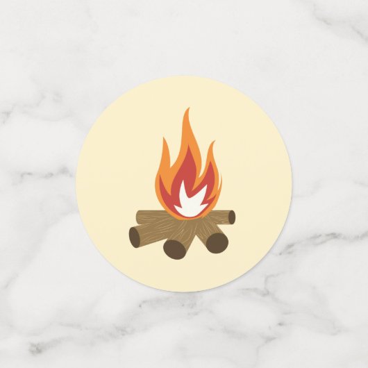 Camping Party Confetti Tafel Decor (Kleine voorkant)