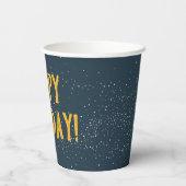 Camping Party Cups | Gefeliciteerd Papieren Bekers (Achterkant)