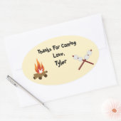 Camping Party Dank u Sticker (Envelop)