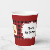 Camping Party gepersonaliseerd Papieren Bekers (Links)