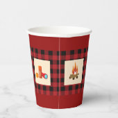 Camping Party gepersonaliseerd Papieren Bekers (Rechts)