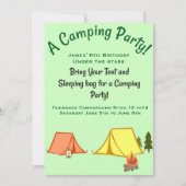 Camping Party Kaart (Voorkant)