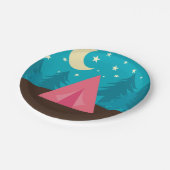 Camping Party Papieren Bordje (Gekanteld)