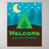 Camping Party Poster (Voorkant)