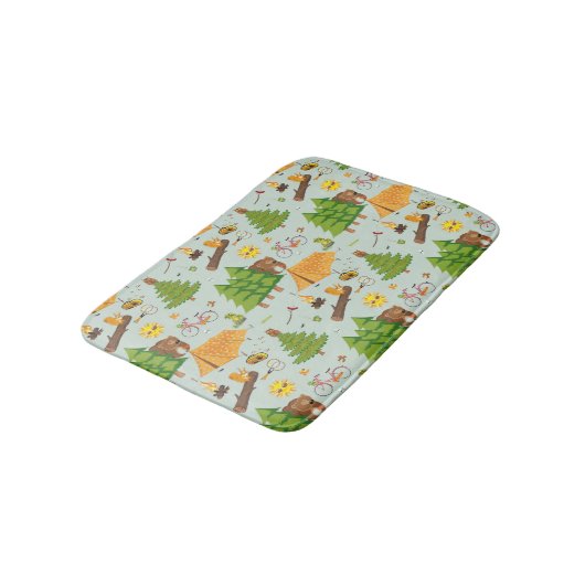 Camping Pattern Badmat (Gekanteld)