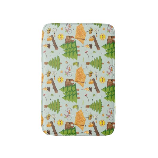 Camping Pattern Badmat (Voorkant Verticaal)