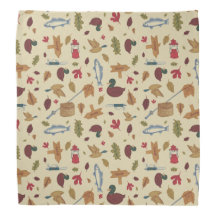 Camping Pattern Bandana