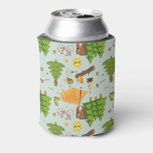 Camping Pattern Blikjeskoeler (Blikje Achterkant)