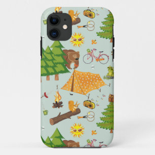 Camping Pattern Case-Mate iPhone Case