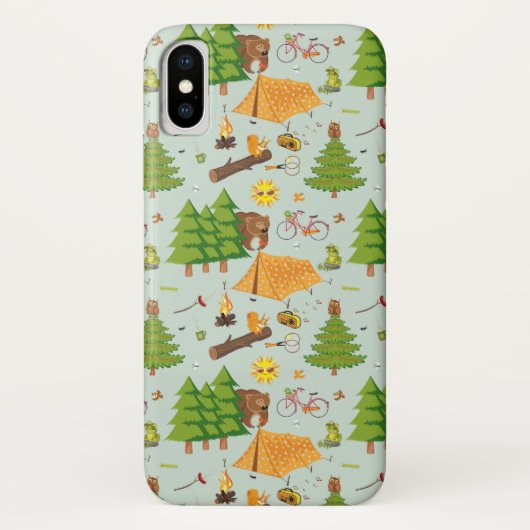 Camping Pattern Case-Mate iPhone Case (Achterkant)