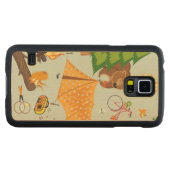 Camping Pattern Esdoorn Galaxy S5 Slim Hoesje (Voorkant (horizontaal))