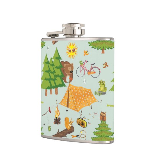 Camping Pattern Heupfles (Links)