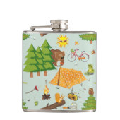 Camping Pattern Heupfles (Voorkant)