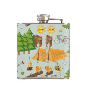 Camping Pattern Heupfles (Achterkant)