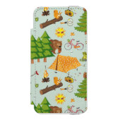 Camping Pattern Incipio iPhone Portemonnee Hoesje (Voorkant Agenda)