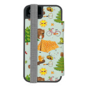 Camping Pattern Incipio iPhone Portemonnee Hoesje (Agenda Achterkant)