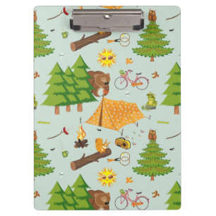 Camping Pattern Klembord
